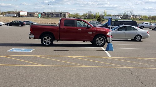 Pickup na parkingu