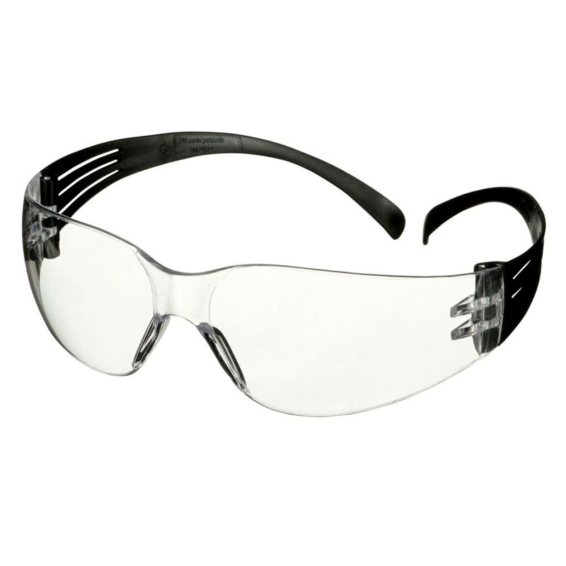 3M™ SecureFit™ 100 Okulary ochronne, czarne oprawki, powłoka odporna na zarysowanie, przezroczyste soczewki, SF101AS-BLK-EU, 5- pak., 20 paków w opakowaniu zbiorczym