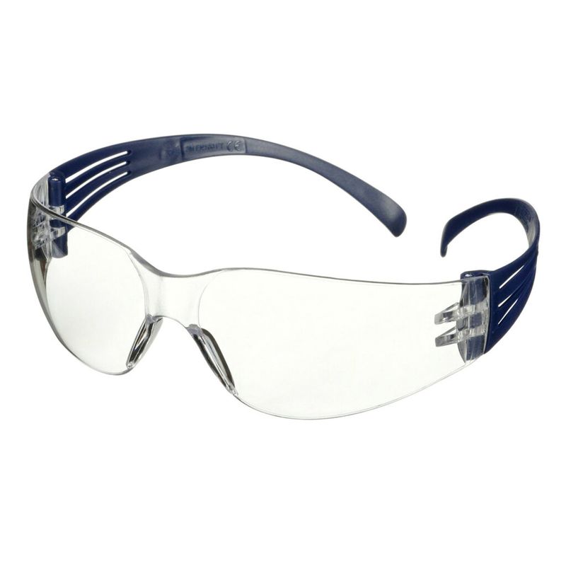 3M™ SecureFit™ 100 Okulary ochronne, niebieskie oprawki, powłoka odporna na zarysowanie/zaparowanie, przezroczyste soczewki, SF101AF-BLU-EU, 20 szt./opakowanie
