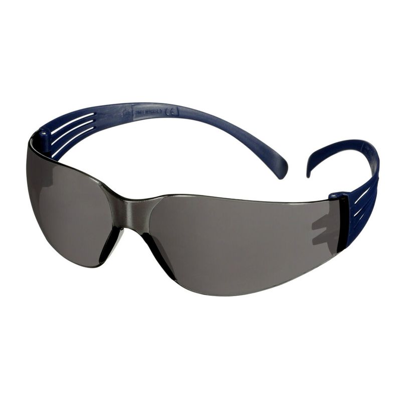 3M™ SecureFit™ 100 Okulary ochronne, niebieskie oprawki, powłoka odporna na zarysowanie/zaparowanie, szare soczewki, SF102AF-BLU-UE, 20 szt./opakowanie