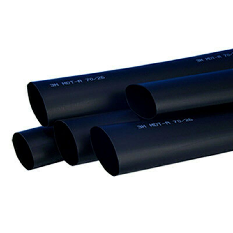 Rura termokurczliwa średniościenna 3M™ MDT-A z klejem, czarna, 70.0/26.0 mm, 1m