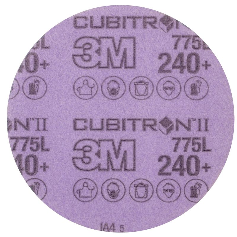 3M™ Cubitron™ II Hookit™ Dysk na podkładzie foliowym 775L, 127 mm, No Hole, 240+