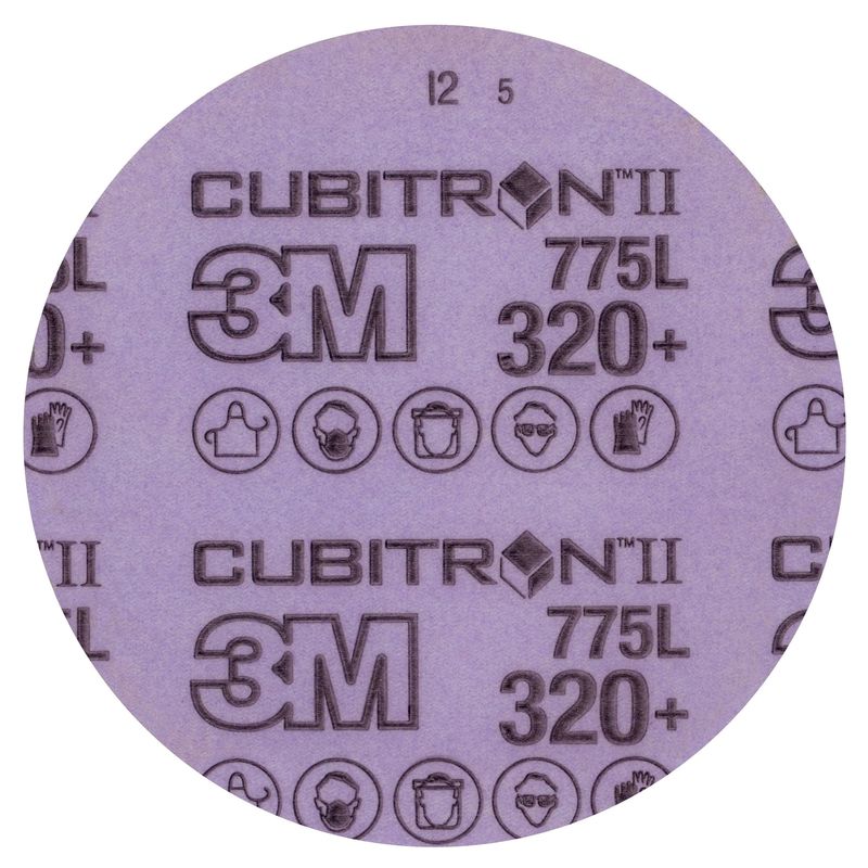 3M™ Cubitron™ II Hookit™ Dysk na podkładzie foliowym 775L, 127 mm, No Hole, 320+